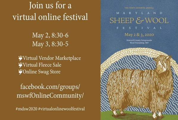 Maryland Sheep & Wool goes virtual and we will be there!
