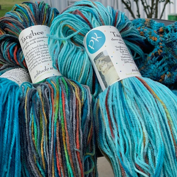 Targhee 3-Ply Sock, Project Knitwell colors