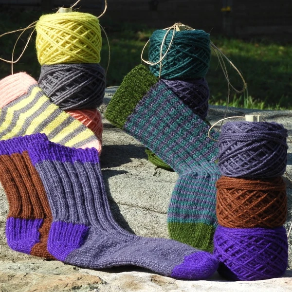 Dorset Hike three color sock kits
