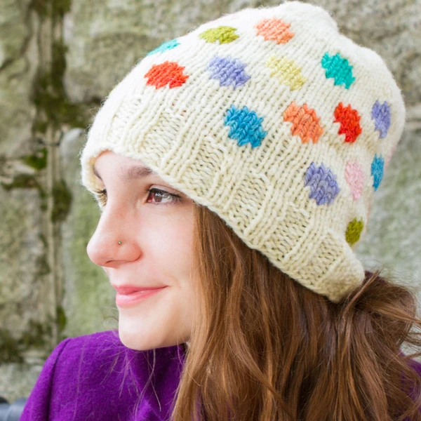 solitude dots hat pattern