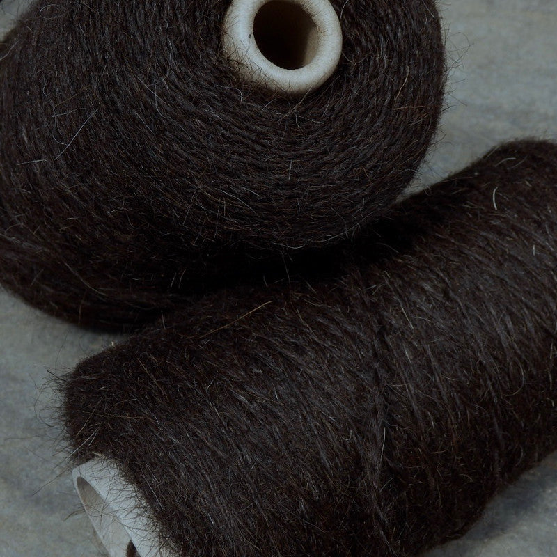 White Heather Karakul Yarn on Cones