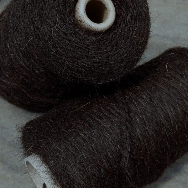 White Heather Karakul Yarn on Cones